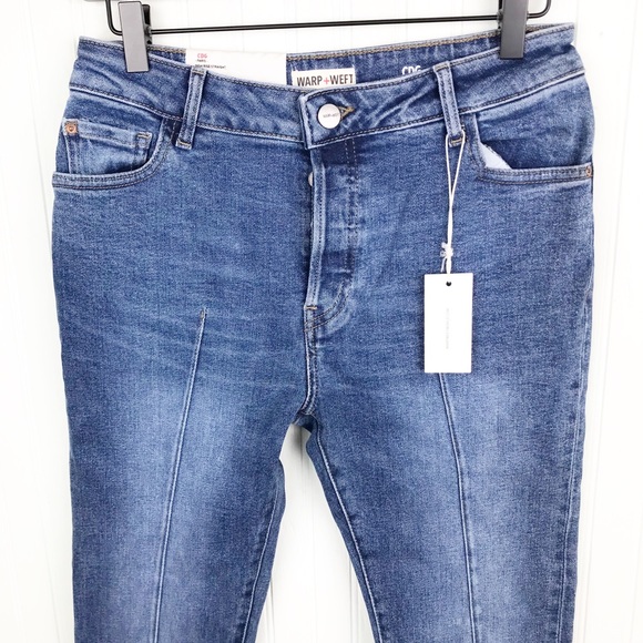 Warp + Weft CDG Paris High-Rise Straight Jeans NWT - Picture 4 of 16